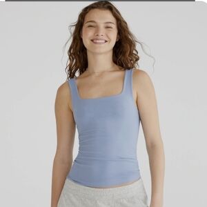 🌺 Women's Blue Square Neck Top